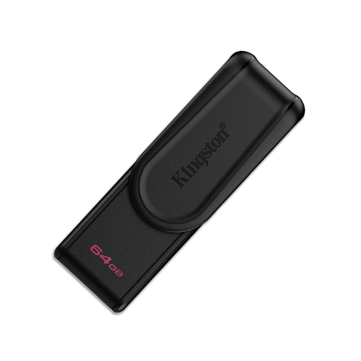 FLASH DRIVE KINGSTON 64GB USB-3.2 DATA TRAVELER EXODIA S NEGRO